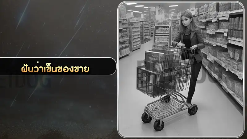 ฝันว่าเข็นของขาย